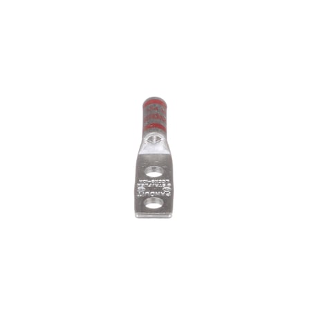 Panduit One-Hole Compression Lug, 8 AWG Max, Long Barrel, Copper, Red LCCX8-10A-L